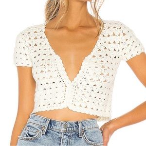 NWT/Never Worn Superdown Crochet Top
